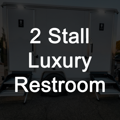 2 Stall Luxury Restroom Rental